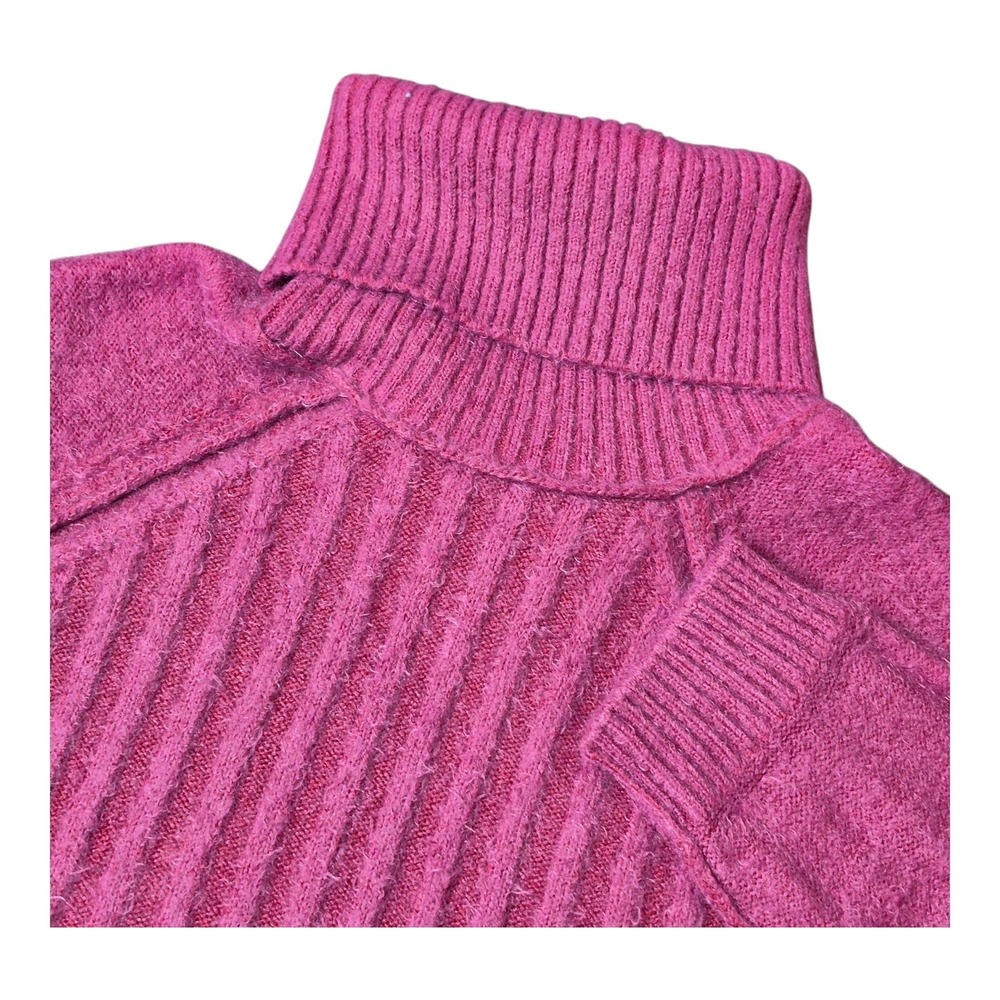 Free People Big City Turtleneck Sweater Mulberry Garnet Women's XS